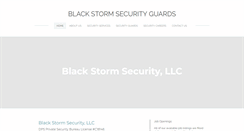 Desktop Screenshot of blackstormsecurityguards.com