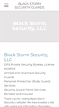 Mobile Screenshot of blackstormsecurityguards.com