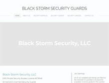 Tablet Screenshot of blackstormsecurityguards.com